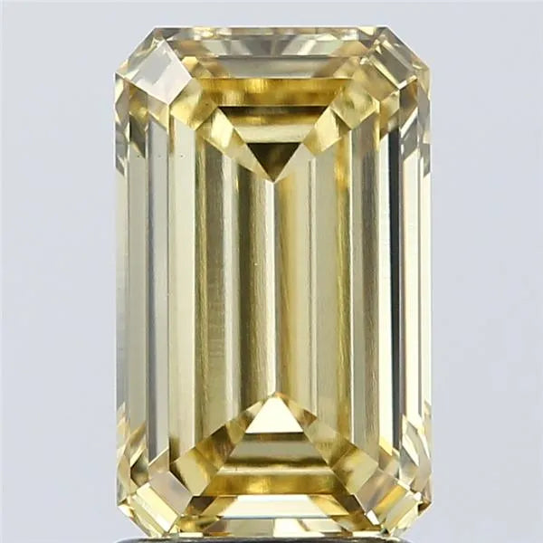 2.13ct Emerald Lab Grown Diamond (Colour Fancy Intense Yellow, Clarity VS1, IGI Certified)