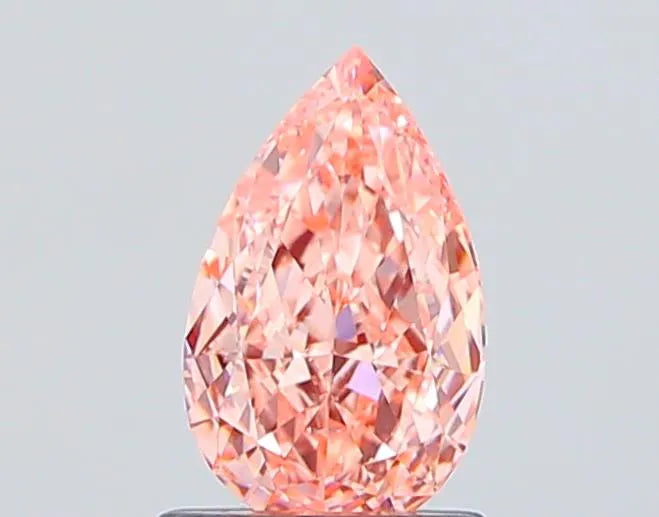 1.07ct Pear Lab Grown Diamond (Colour Fancy Vivid Pink, Clarity VS1, IGI Certified)