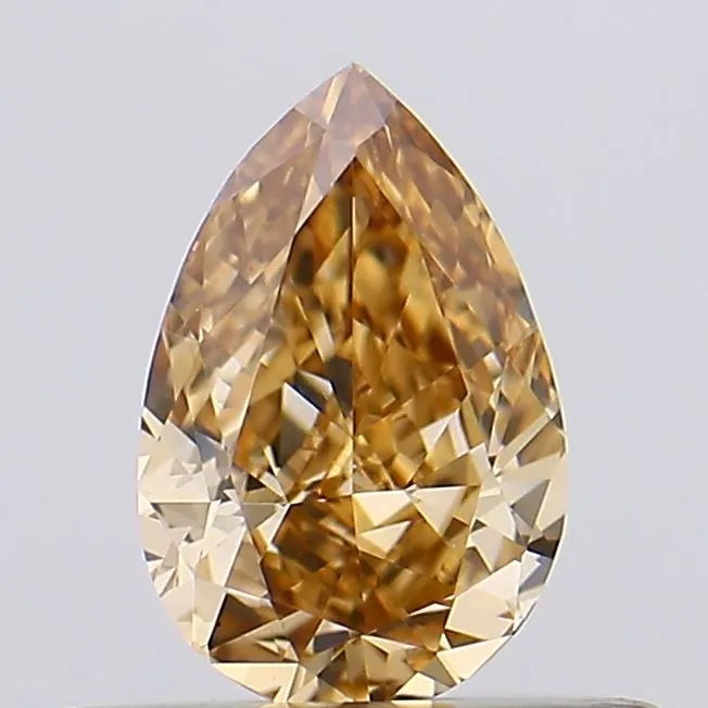 0.37ct Pear Lab Grown Diamond (Colour Fancy Brown, Clarity VS1, IGI Certified)