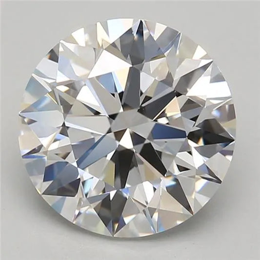 3,06 ct runder, im Labor gezüchteter Diamant (Farbe D, Reinheit VVS1, Schliff EX, GIA-zertifiziert)