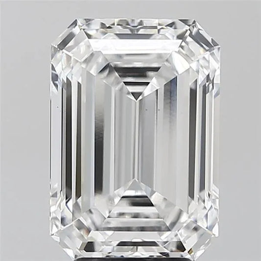 Diamant émeraude de 4,44 ct (couleur E, pureté VVS2, certifié IGI)