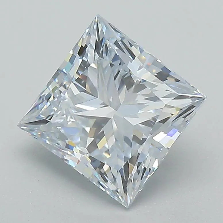 2.00ct Princess Lab Grown Diamond (Colour G, Clarity VVS2, Cut EX, IGI Certified)