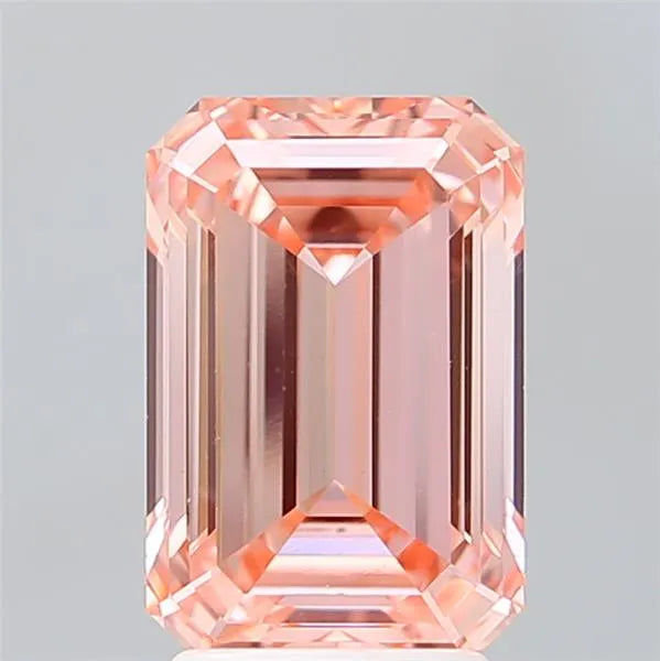 3.03ct Emerald Lab Grown Diamond (Colour Fancy Intense Pink, Clarity VVS2, IGI Certified)