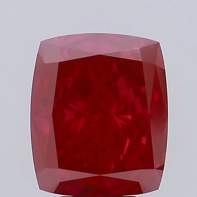 4.46ct Cushion modified Lab Grown Diamond (Colour Fancy Deep Red, Clarity VS1, IGI Certified)
