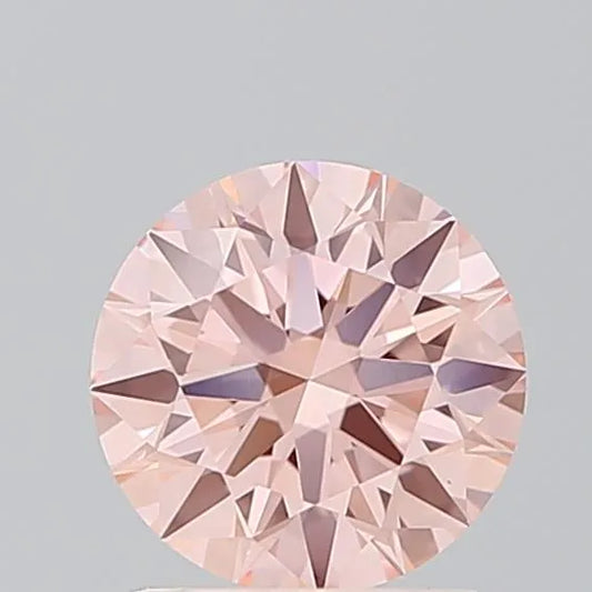 1,04 ct runder, im Labor gezüchteter Diamant (Farbe: Fancy Intense Pink, Reinheit: VVS2, Schliff: ID, IGI-zertifiziert)