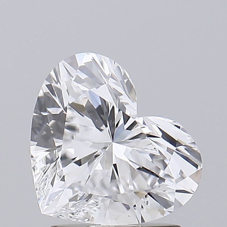 Lab-Grown Heart Diamond - 1.51 Carats, D Color, VS1 Clarity - Certified by IGI - Report Number: LG654458187