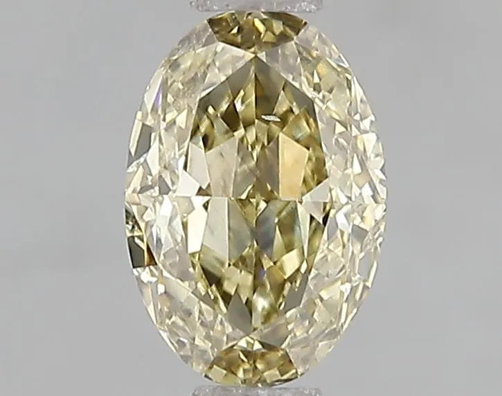 1.00ct Oval Lab Grown Diamond (Colour Fancy Gray Yellow, Clarity VS2, IGI Certified)