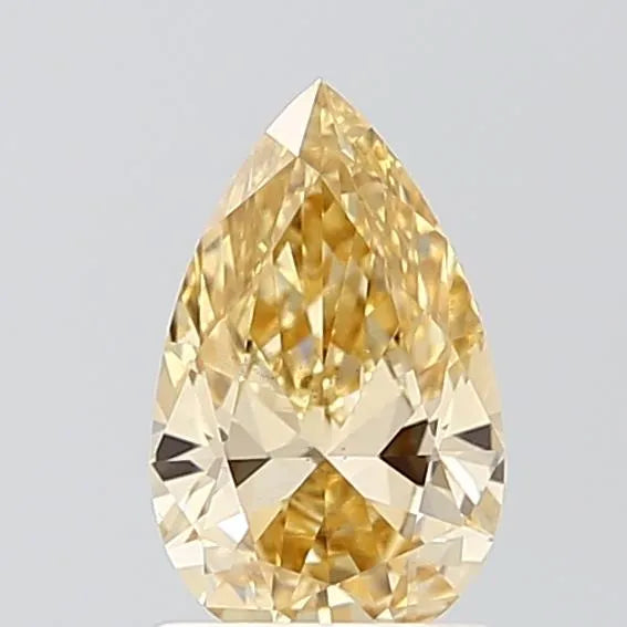 1.01ct Pear Lab Grown Diamond (Colour Fancy Intense Yellow, Clarity VS2, IGI Certified)