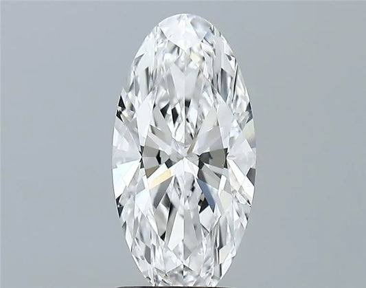 1,59 ct ovaler, im Labor gezüchteter Diamant (Farbe D, Reinheit VVS1, IGI-zertifiziert)