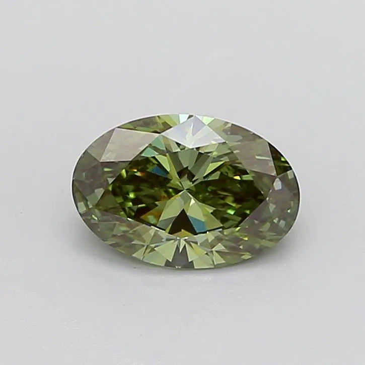 1.80ct Oval Lab Grown Diamond (Colour Fancy Intense Green, Clarity VS1, IGI Certified)