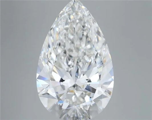 Diamant de laboratoire de 8,00 ct, taille poire (couleur E, pureté VVS2, certifié IGI)