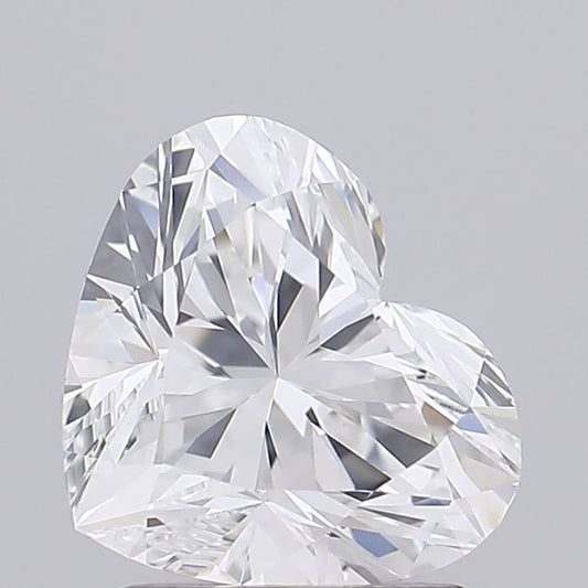 Lab-Grown Heart Diamond - 1.6 Carats, E Color, VVS2 Clarity - Certified by IGI - Report Number: LG680509509