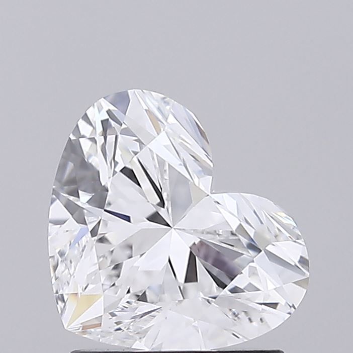 Lab-Grown Heart Diamond - 1.5 Carats, D Color, VVS2 Clarity - Certified by IGI - Report Number: LG680587223