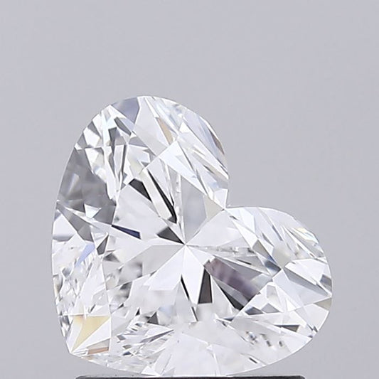 Lab-Grown Heart Diamond - 1.5 Carats, D Color, VVS2 Clarity - Certified by IGI - Report Number: LG680587223
