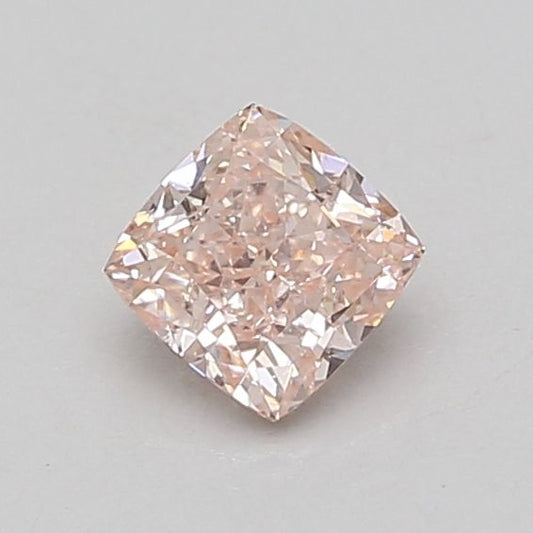 Lab-Grown Cushion Diamond - 0.76 Carats, Fancy Pink Color, VS1 Clarity - Certified by IGI - Report Number: LG687561125
