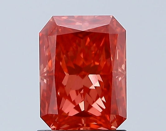 Lab-Grown Radiant Diamond - 1.55 Carats, Fancy Deep Pink Color, VVS2 Clarity - Certified by IGI - Report Number: LG638434445
