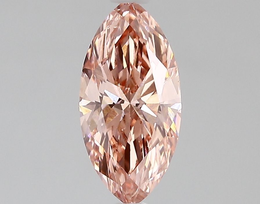 Lab-Grown Marquise Diamond - 0.98 Carats, Fancy Intense Pink Color, VS1 Clarity - Certified by IGI - Report Number: LG683527343