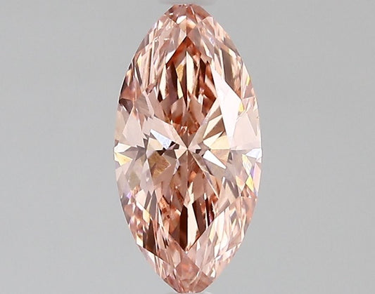 Lab-Grown Marquise Diamond - 0.98 Carats, Fancy Intense Pink Color, VS1 Clarity - Certified by IGI - Report Number: LG683527343