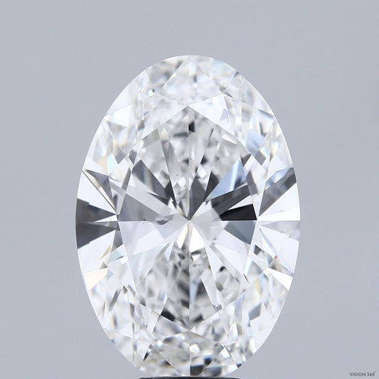 Lab-Grown Oval Diamond - 7.52 Carats, F Color, VS2 Clarity - Certified by IGI - Report Number: LG598365001