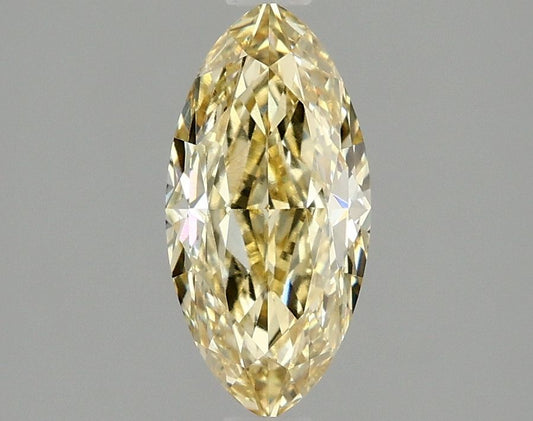 Lab-Grown Marquise Diamond - 1.33 Carats, Fancy Intense Yellow Color, VS1 Clarity - Certified by IGI - Report Number: LG639418219
