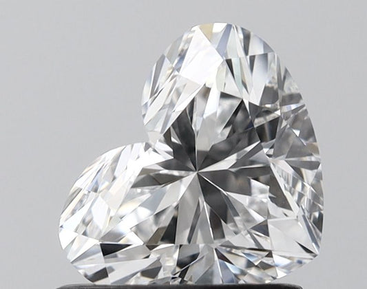 Lab-Grown Heart Diamond - 0.97 Carats, D Color, VVS2 Clarity - Certified by IGI - Report Number: LG700569844