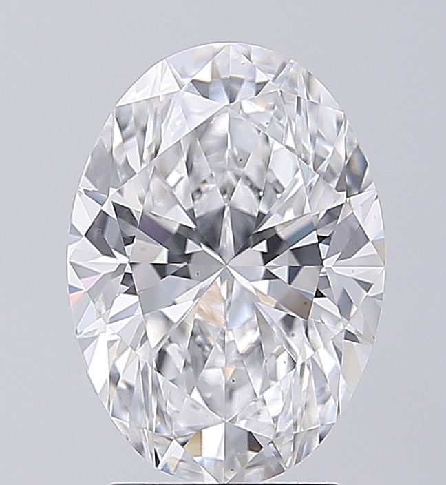 Lab-Grown Oval Diamond - 3.02 Carats, D Color, VS2 Clarity - Certified by IGI - Report Number: LG707516374