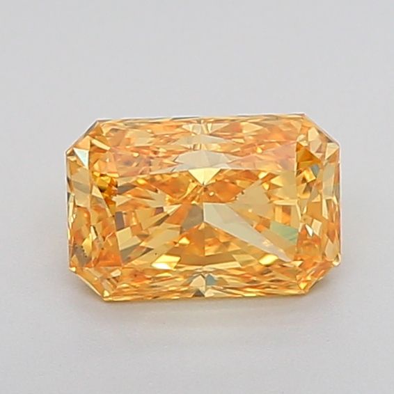 Lab-Grown Radiant Diamond - 1.0 Carats, Fancy Vivid Yellow Color, VS1 Clarity - Certified by IGI - Report Number: LG601334634