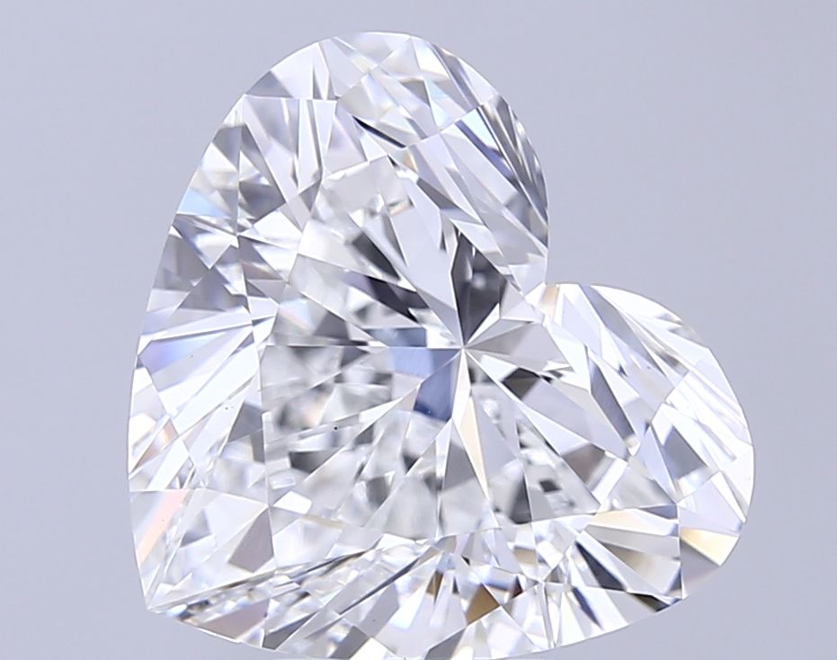 Lab-Grown Heart Diamond - 7.02 Carats, E Color, VS1 Clarity - Certified by IGI - Report Number: LG696543685
