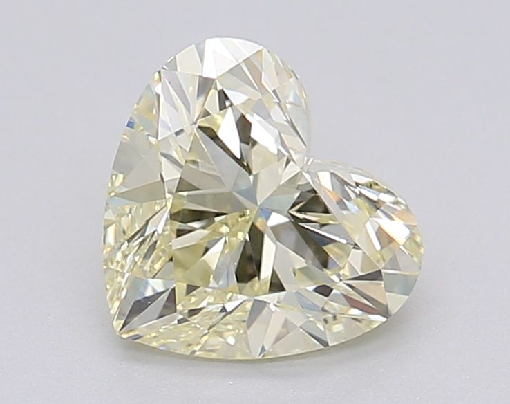 Lab-Grown Heart Diamond - 1.05 Carats, Light Yellow Color, VS1 Clarity - Certified by IGI - Report Number: LG618485760