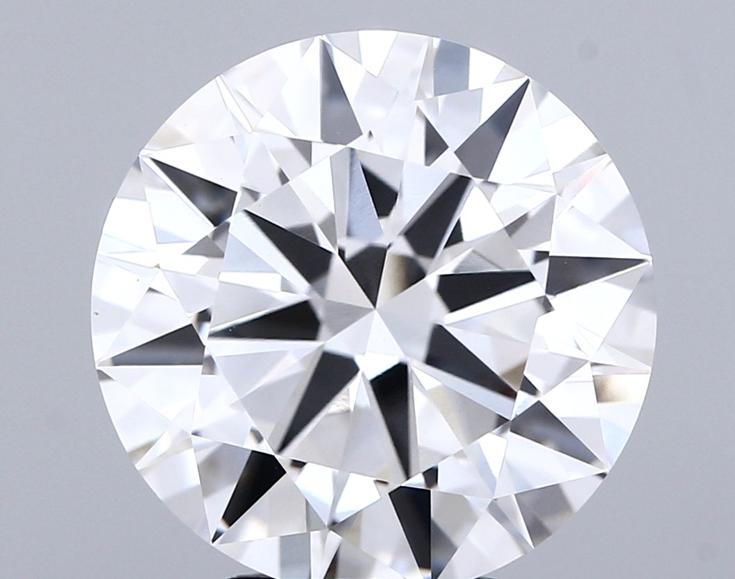 Lab-Grown Round Diamond - 8.02 Carats, F Color, VVS2 Clarity - Certified by IGI - Report Number: LG702536252