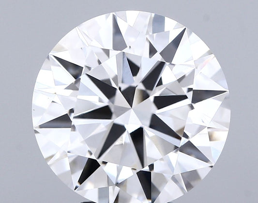 Lab-Grown Round Diamond - 8.02 Carats, F Color, VVS2 Clarity - Certified by IGI - Report Number: LG702536252