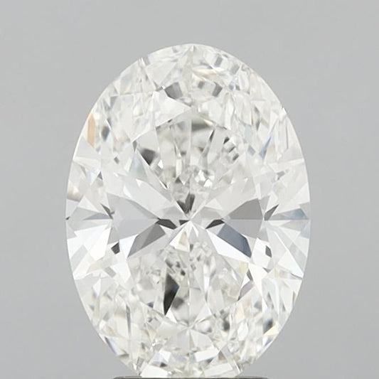 Lab-Grown Oval Diamond - 3.0 Carats, F Color, VVS2 Clarity - Certified by IGI - Report Number: LG715508362