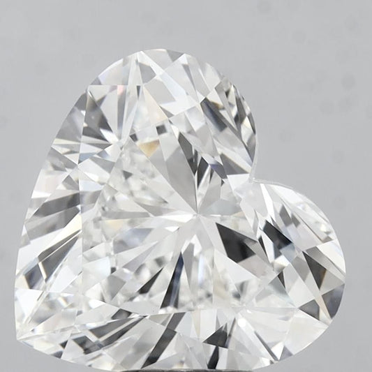 Lab-Grown Heart Diamond - 6.09 Carats, F Color, VVS2 Clarity - Certified by IGI - Report Number: LG713545047