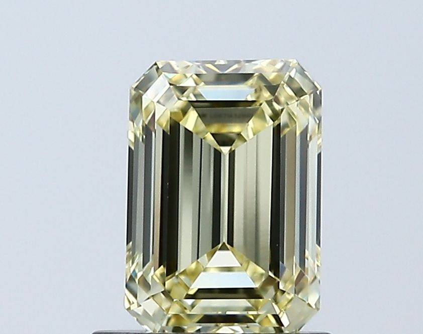 Lab-Grown Emerald Diamond - 1.06 Carats, Fancy Yellow Color, VVS2 Clarity - Certified by IGI - Report Number: LG671432891