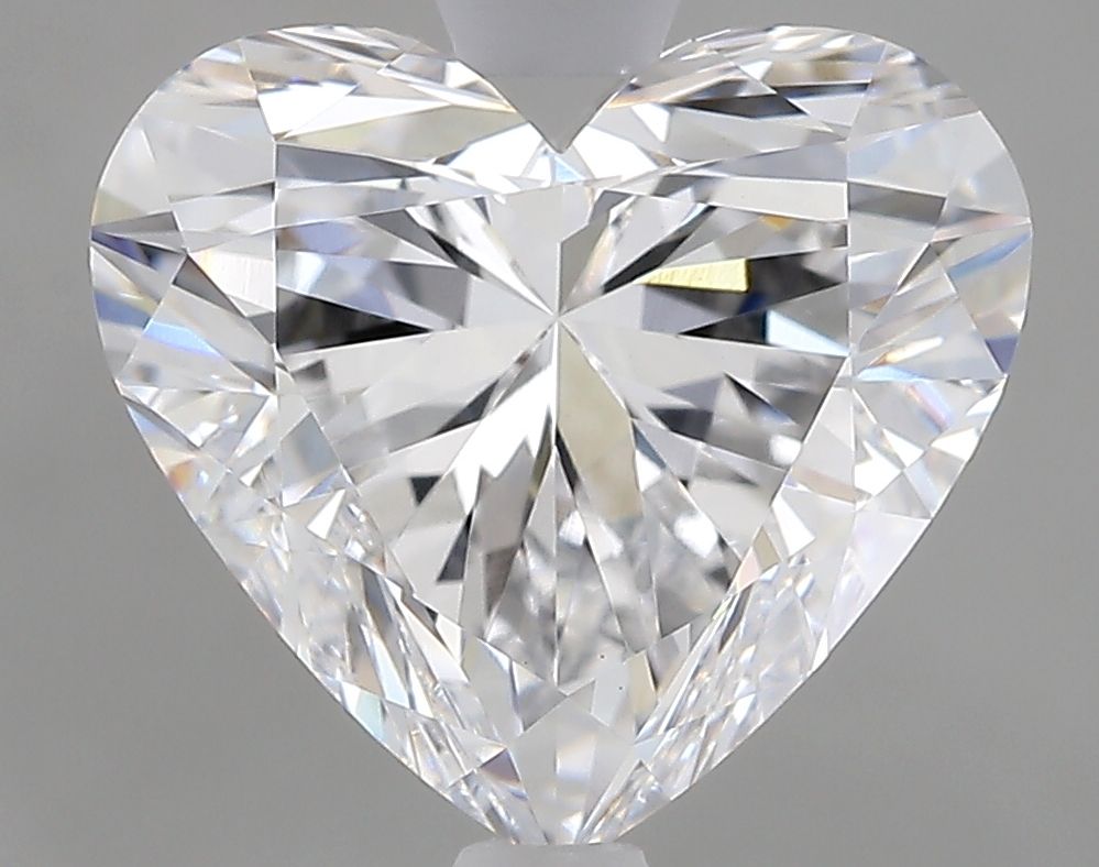 Lab-Grown Heart Diamond - 3.0 Carats, D Color, VVS2 Clarity - Certified by IGI - Report Number: LG689516874