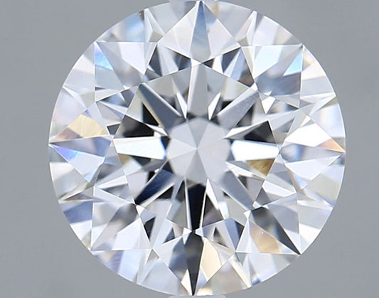 Lab-Grown Round Diamond - 3.01 Carats, F Color, VVS2 Clarity - Certified by IGI - Report Number: LG688516061