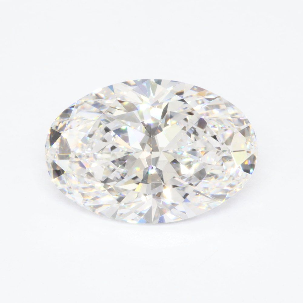 Lab-Grown Oval Diamond - 2.5 Carats, D Color, VVS2 Clarity - Certified by IGI - Report Number: LG681581504