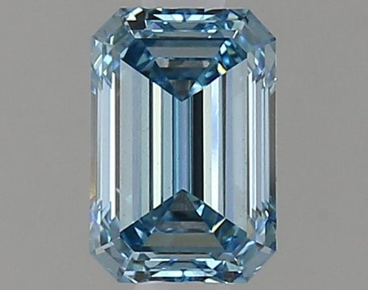 Lab-Grown Emerald Diamond - 1.02 Carats, Fancy Vivid Blue Color, VS1 Clarity - Certified by IGI - Report Number: LG633474230