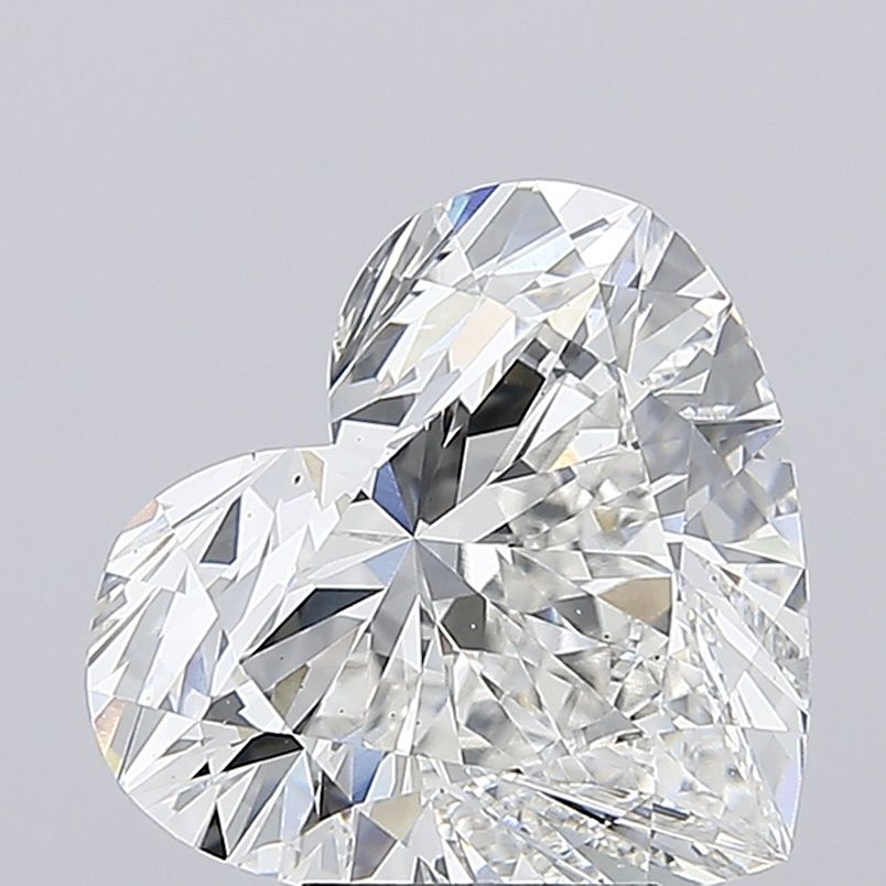 Lab-Grown Heart Diamond - 6.08 Carats, F Color, VS1 Clarity - Certified by IGI - Report Number: LG675570861