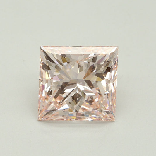 Lab-Grown Princess Diamond - 4.51 Carats, Fancy Intense Pink Color, VVS2 Clarity - Certified by IGI - Report Number: LG619434468