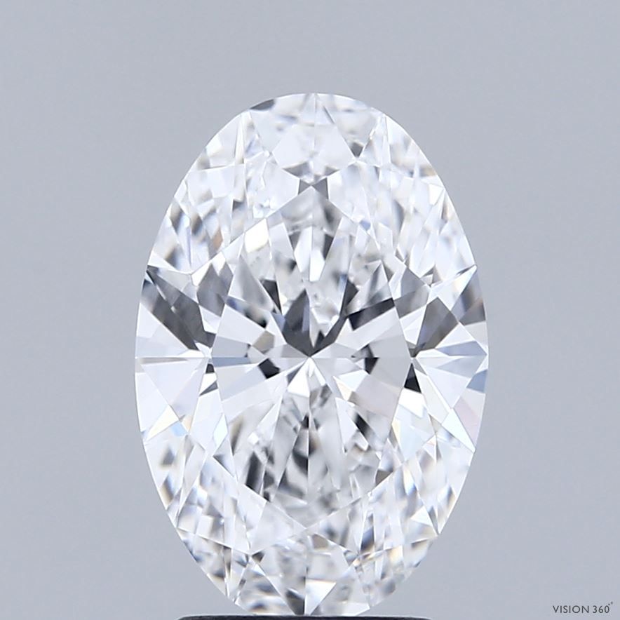 Lab-Grown Oval Diamond - 2.56 Carats, D Color, VVS2 Clarity - Certified by IGI - Report Number: LG686503956