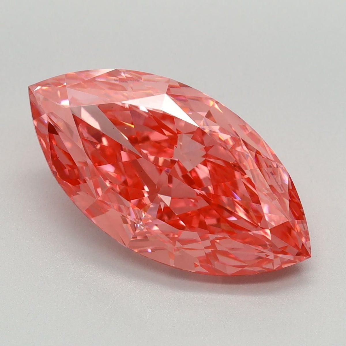 Lab-Grown Marquise Diamond - 4.02 Carats, Fancy Vivid Pink Color, VS1 Clarity - Certified by IGI - Report Number: LG636472938