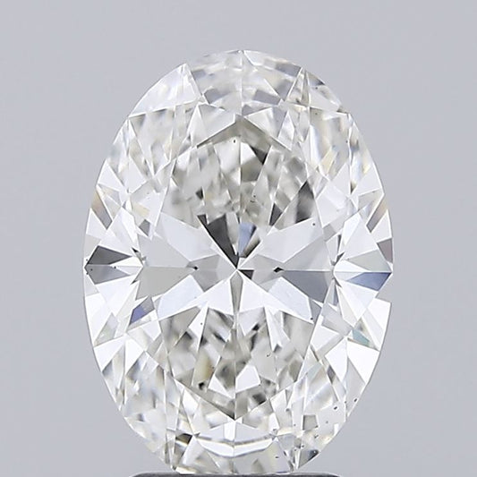 Lab-Grown Oval Diamond - 2.5 Carats, F Color, VS2 Clarity - Certified by IGI - Report Number: LG719546469