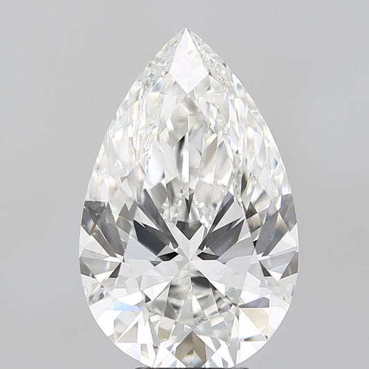 Lab-Grown Pear Diamond - 6.01 Carats, F Color, VVS2 Clarity - Certified by IGI - Report Number: LG671437119