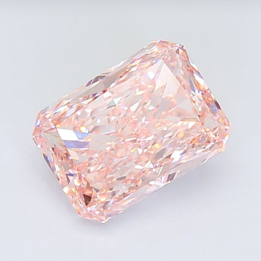 Lab-Grown Radiant Diamond - 7.79 Carats, Fancy Pink Color, VS1 Clarity - Certified by IGI - Report Number: LG668407114