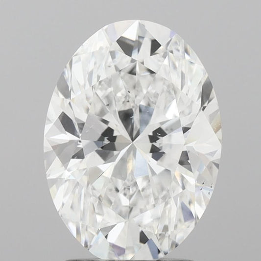 Lab-Grown Oval Diamond - 2.51 Carats, D Color, VS2 Clarity - Certified by IGI - Report Number: LG712503263