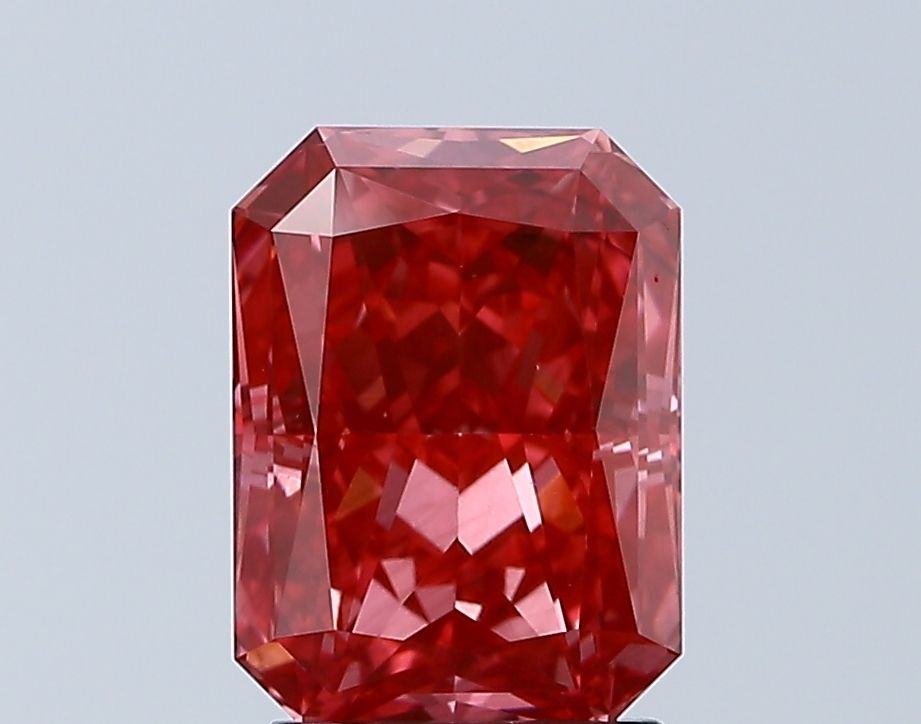 Lab-Grown Radiant Diamond - 2.56 Carats, Fancy Vivid Pink Color, VS2 Clarity - Certified by IGI - Report Number: LG638434496