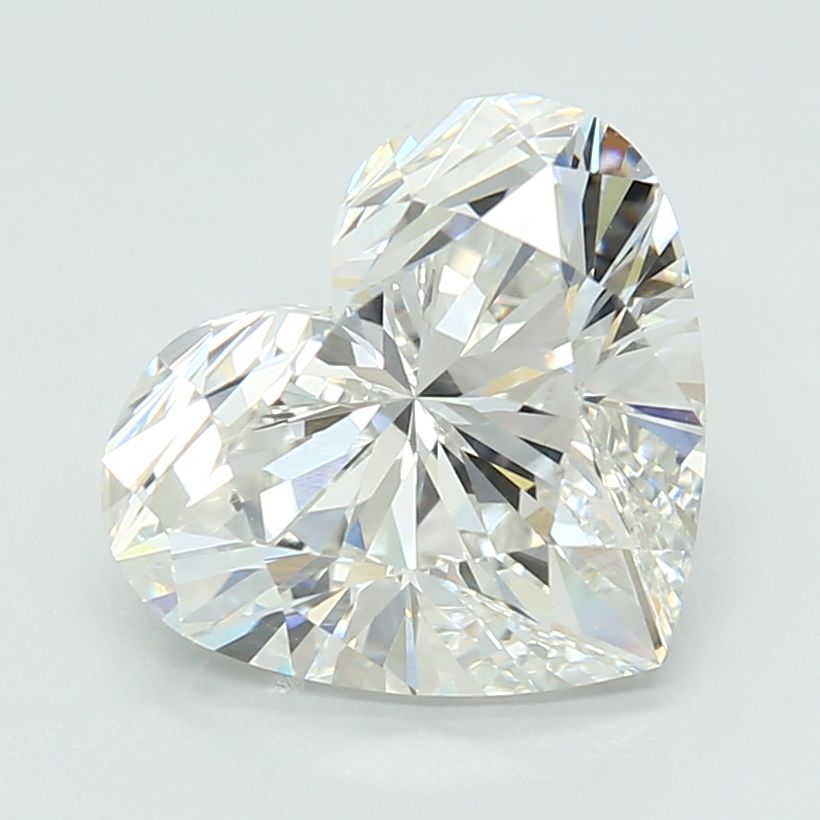 Lab-Grown Heart Diamond - 3.09 Carats, F Color, VVS2 Clarity - Certified by IGI - Report Number: LG673431058