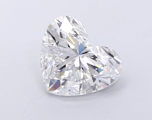 Lab-Grown Heart Diamond - 3.04 Carats, D Color, VVS2 Clarity - Certified by IGI - Report Number: LG677558487