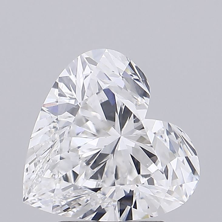 Lab-Grown Heart Diamond - 2.52 Carats, D Color, VS1 Clarity - Certified by IGI - Report Number: LG654433681